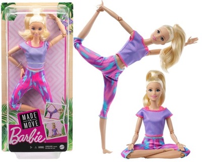 BARBIE - MADE TO MOVE GIMNASTYCZKA BLOND - MATTEL