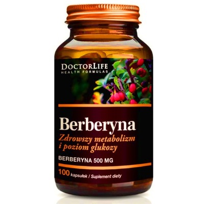 DoctorLife Berberine 500MG - BERBERYNA 100 PORCIE