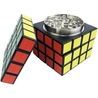 Młynek Grinder do Tytoniu Metalowy Kostka Rubika