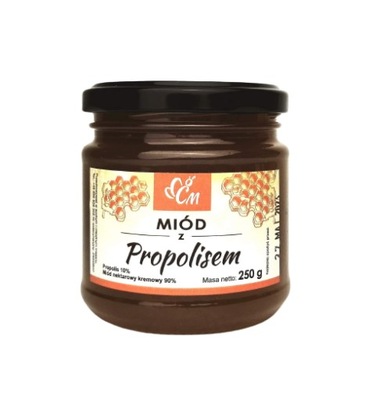 Miód nektarowy z propolisem 250g