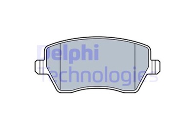Delphi гальмівні колодки гальмівні nissan micra note фото №1