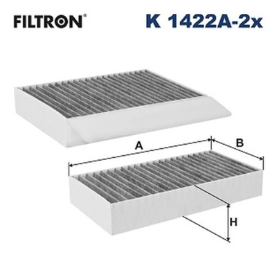 FILTR, VĖDINIMAS VIETOS PASAZERSKIEJ FILTRON K 1422A-2X 