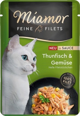MIAMOR SOS FEINE FILETS TUŃCZYK & WARZYWA 100G
