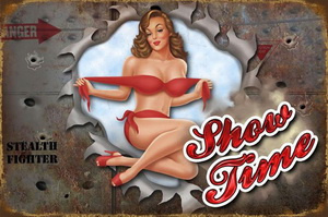 Tablica Ozdobna Blacha Show Time Girl