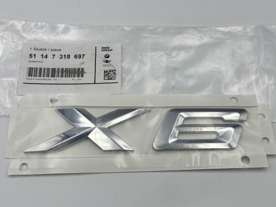 NAUJA UŽRAŠAS EMBLEMA X6 BMW F16 7318697 