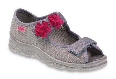 BEFADO sandały dziewczęce MAX 969X103 kwiatki 28