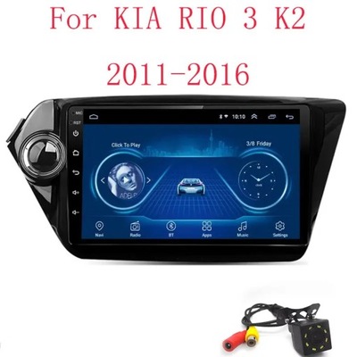 RADIO DE AUTOMÓVIL PARA KIA RIO 3 K2 2011-2016 2DIN ANDROID 12 NAVEGACIÓN GPS WIFI  
