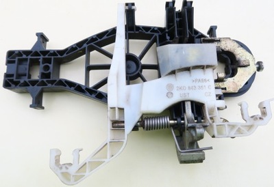 Рамка ручка двері розсувних лівий задня vw caddy 2k iii 3 04- фото №1