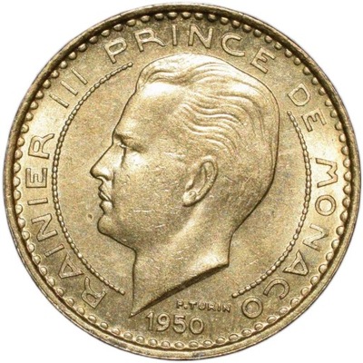 Monako 10 franków 1950
