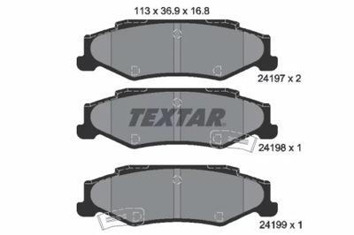 2419701/TEX ZAPATAS DE FRENADO PARTE TRASERA  