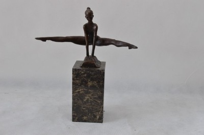 akrobatka tancerka z brązu figura - BRĄZ SYGNOWANY