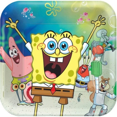 Talerzyki SpongeBob 23 cm, 8 szt.