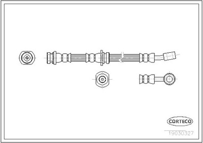 CABLE HAM. 19030327 CORTECO CABLE DE FRENADO  