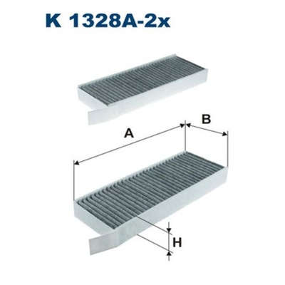 FILTR, VĖDINIMAS VIETOS PASAZERSKIEJ FILTRON K 1328A-2X 