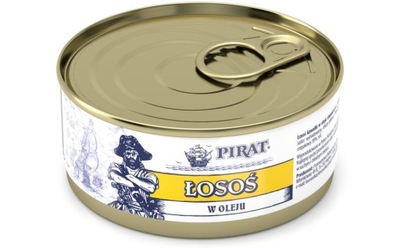 ŁOSOŚ W OLEJU 150G PIRAT ŁOSOŚ USTKA