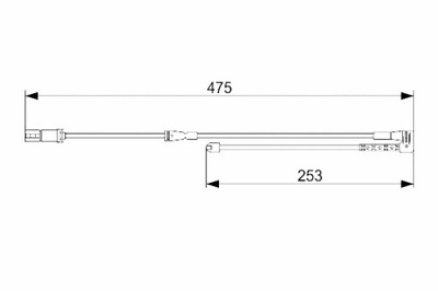 BOSCH ДАТЧИК ZUŻYCIA КОЛОДОК ШАЛЬМІВНИХ ПЕРЕД BMW 1 F40 2 F45 2