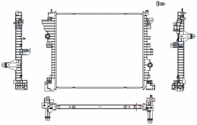 Радиатор wody 606568 nissens alfa romeo giulia фото №1