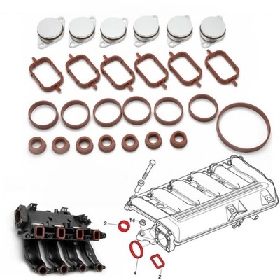 TAPAS CIEGAS DE COLECTOR 32MM BMW M57 E39 E46 X6 X3  