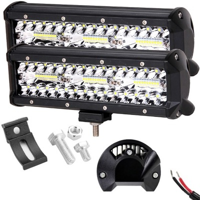 DIODO LUMINOSO LED 180W HALÓGENO ANTINIEBLA FARO EN FUNCIONAMIENTO 10/12/24/30V JUEGO 2 PIEZAS  