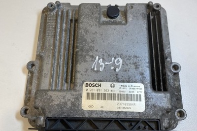 Бортовой компьютер двигателя renault trafic ii minibus / passenger jl 237103984r 2.0l фото №1