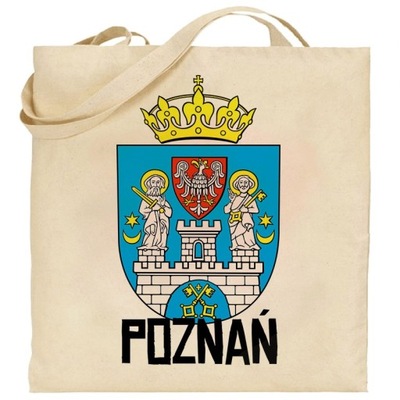torba ecru Poznań herb