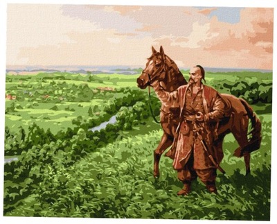 Malowanie po numerach - Kozacki duch 40x50cm