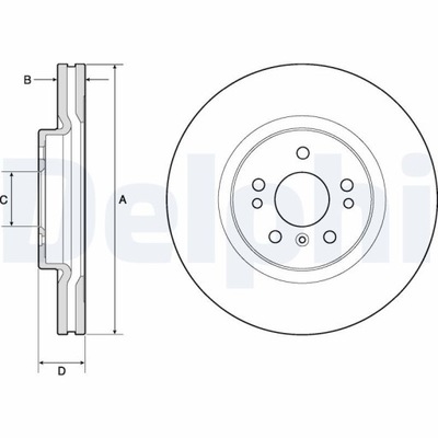 DISCO DE FRENADO MERCEDES CLASE M ML 350 4-MATIC 05-11  