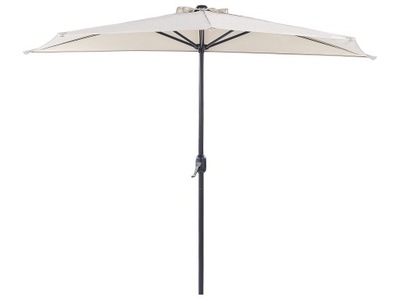 Parasol półokrągły ogrodowy 270 cm beżowy