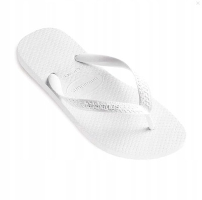 HAVAIANAS DAMSKIE JAPONKI Z LOGO BIAŁE 35-36 ŻKA