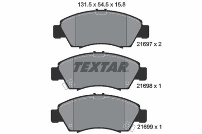 TEXTAR 2169701 ZAPATAS DE FRENADO  