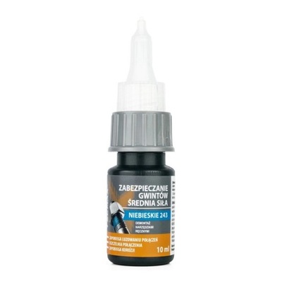 TECMAXX GLUE ANEOROBOWY DO GWINTOW BLUE 10ML  