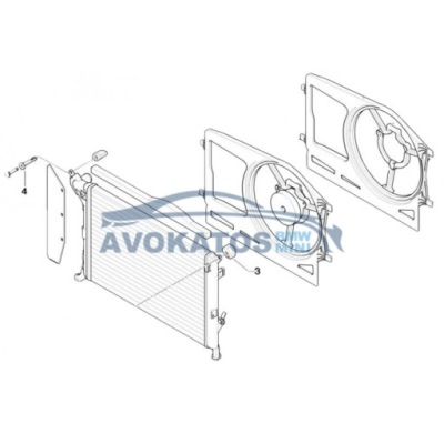 MINI R50 R52 RADIATOR GENUINE BMW 17107535902 