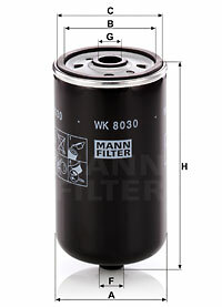 FILTRO COMBUSTIBLES WK 8030  