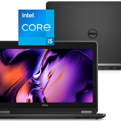 Laptop Dell E7270 i5-6300U 8/240SSD Win10 czarny