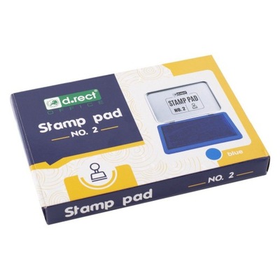 PODUSZKA DO STEMPLI D.RECT NR 2 NIEBIESKA 12SZT