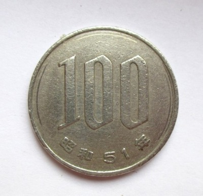 100 Jenów 1976 r.- Japonia