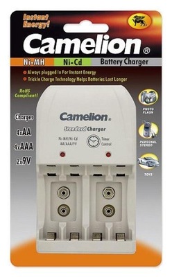 Camelion Plug-In Battery Charger BC-0904S 2x lub 4xNi-MH AA/AAA lub 1-2x 9V