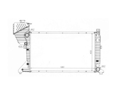 Радиатор воды mercedes benz sprinter 03- фото №1