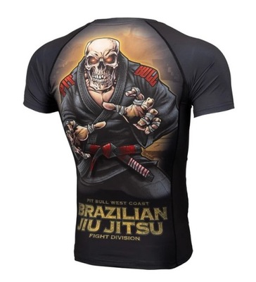 PIT BULL rashguard short sleeve JIU-JITSU BJJ L