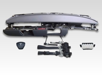 Tesla y рестайлінг  2023 панель приладів подушка безпеки ремені комплект фото №1