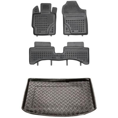 SET MATS I MAT TOYOTA YARIS III 2014-2020 AFTER FACELIFT BOTTOM SIDE FLOOR  