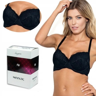 Biustonosz push up Wiki Nipplex czarny 70E