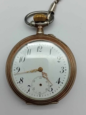 Zegarek kieszonkowy przedwojenny srebrny