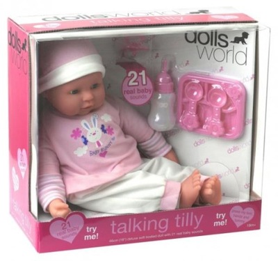 LALKA BOBAS 46CM TALKING TILLY 08734 DANTE