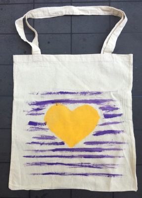 TORBA BAWEŁNIANA - SERCE