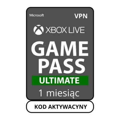 SUBSKRYPCJA XBOX GAME PASS ULTIMATE 1 MIESIĄC / 30 DNI PC KOD KLUCZ