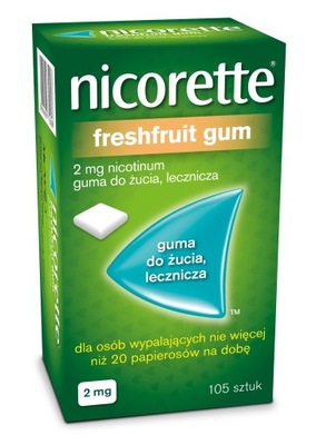 Nicorette Freshfruit Gum Guma 2 mg 105 sztuk