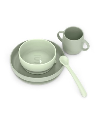 Zestaw naczyń silikon Suavinex