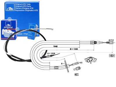 CABLE FRENOS DE MANO MERCEDES SPRINTER 4-T (904)  