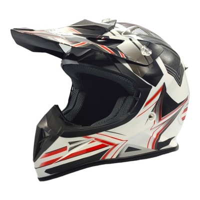 KASK MOTOCYKLOWY DZIECIĘCY ENDURO CROSS QUADA XL